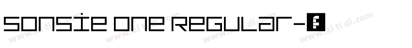 Sonsie One Regular字体转换